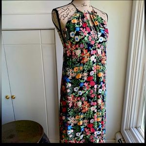 Halter keyhole floral sundress size extra small small new without tags